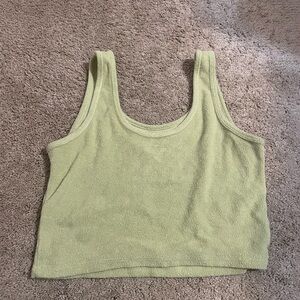 Light Green Cheese Cloth Hollister tank top size M